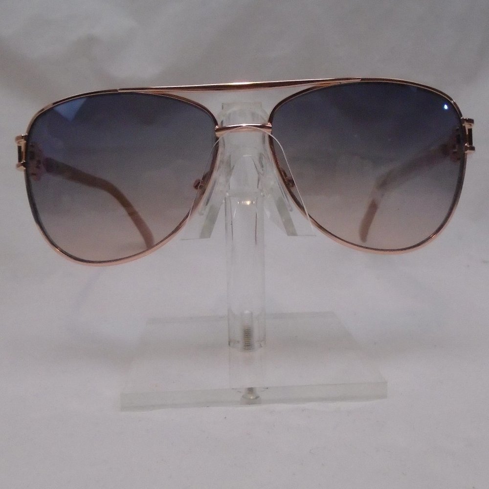 JESSICA SIMPSON RHINESTONE AVIATOR LILLAC GOLD GRADIENT SUNGLASSES CU